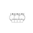 Conjunto 7 Porta Condimentos De Vidro Com Tampa home Land