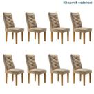 Conjunto 8 Cadeiras para Sala de Jantar Germany