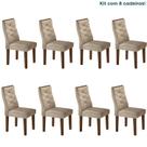 Conjunto 8 Cadeiras para Sala de Jantar Germany