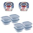 Conjunto 8 Potes 400 Ml Para Alimentos Comida Frutas Doces