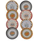Conjunto 8 Pratos Em Melamina Fundo Para Lanches Hot dog