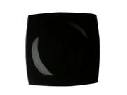 Conjunto 8 Pratos Sobremesa Oriental Preto 21 cm para bolo Square Germer Porcelanas