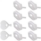 Conjunto 8 Protetores para Tomada Lyor com 2 Chaves 3x2x1,5cm