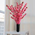 Conjunto 9 Cerejeiras Artificiais (120cm) - Galho de Flores Sakuras para Decorações em Jardim Interno - DE2023
