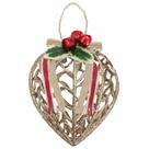 Conjunto 9 Peças Decoração Enfeite Bola Coração Árvore Natal Dourada Glitter Natalina 11,5cm Conjunto 9 Peças Decoração Enfeite Bola Coração Árvore Natal Dourada Glitter Natalina 11,5cm