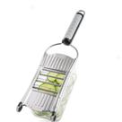 Conjunto 9 peças multi fatiador cortador ralador com pote recipiente alho cebola queijo em inox