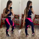 conjunto Ab Fitness Suplex poliamida ótimo para seus treinos