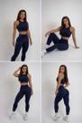 Conjunto Academia Feminino Legging E Top Preto -