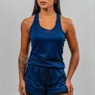 Conjunto Academia Feminino Regata Nadador+Short 2em1 com Bermuda compressão e Bolso Oculto Celular