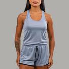 Conjunto Academia Feminino Regata Nadador+Short 2em1 com Bermuda compressão e Bolso Oculto Celular