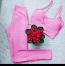 Conjunto academia rosa bebê