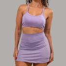 Conjunto Academia Top Nadador + Short Saia com Bolsos internos para celular/fone/chave dos 2 lados