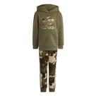 Conjunto Adidas Moletom Capuz Camuflado Infantil - IC2133