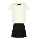 Conjunto Alakazoo Blusa Canelada e Saia com Short Embutido Estilo Balonê em Rayon Twill