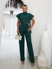 Conjunto alfaiataria de cropped gola alta e calça 9720 Conjunto alfaiataria de cropped gola alta e calça 9720