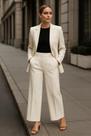 Conjunto alfaiataria feminino blazer e calça pantalona(M)