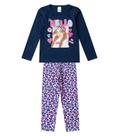 Conjunto Algodão Menina Blusa Longa E Calça Select Azul Conjunto Algodão Menina Blusa Longa E Calça Select Azul