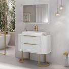 Conjunto Alice 1 metro com Pés e Cuba Aurora - Fabribam Branco