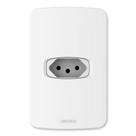 Conjunto Alumbra Gracia 4X2 Branco Com Placa 1 Tomada 20A 85334