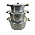Conjunto Alumínio Panela Grande N 26-32-40 Hotel Restaurante