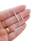 conjunto anel e brinco minimalista em prata lei 925