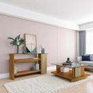 Conjunto Aparador Frizz e Mesa de Centro Cumaru/Opala