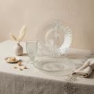 Conjunto Aparelho de Jantar Completo: 6 Pratos Rasos e 6 Taças Modernas para Mesa