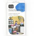 Conjunto Aquarela Colorsheets Sketcher 16 Peças Viviva