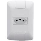 Conjunto Aria Branco 4x2 com 1 Tomada 2P+T de 10 Ampères e 250 Volts - 57241010 - TRAMONTINA
