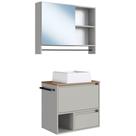 Conjunto Armario E Gabinete Com Cuba 60cm Mel Arenas Proddy