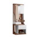 Conjunto Armario para Banheiro Paris Amendoa Conjunto Armario para Banheiro Paris Amendoa