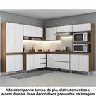 Conjunto armários de cozinha modulada em L 8 peças 2,52m x 2,54m CJ30-024 Semplicitá Móveis Conjunto armários de cozinha modulada em L 8 peças 2,52m x 2,54m CJ30-024 Semplicitá Móveis