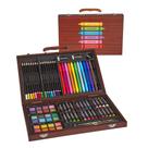 Conjunto artístico Let's Make Memories de 80 peças com estojo de madeira para crianças