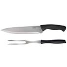 Conjunto Assador Faca 8" e Garfo 2 Peças Preto Mor