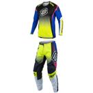Conjunto asw image cronos preto amarelo fluor azul tamanho:50/gg