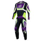 Conjunto ASW Image Cyber Preto Roxo Amarelo Fluo