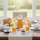 Conjunto Athena Jarra Vidro 1l + 6 Copos 250ml Com Tampa Conjunto Athena Jarra Vidro 1l + 6 Copos 250ml Com Tampa