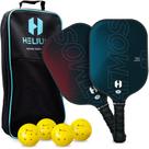 Conjunto ATMOS de fibra de carbono Pickleball Paddles Helium Pro com acc