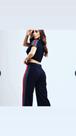 Conjunto aurora preto listrado