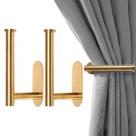 Conjunto autoadesivo de metal Curtain Holdbacks MaxMona de 2