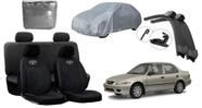 Conjunto Automotivo Corolla 98-03 com Capa de Couro, Cobrir e Limpador
