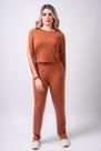 Conjunto Azzam Viscose Stretch Premium Marrom Sintonia