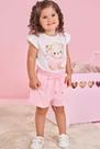 Conjunto baby Blusa Bata e Shorts-INFANTI Conjunto baby Blusa Bata e Shorts-INFANTI