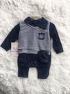 Conjunto baby menininho 3 PCs luva , macacão e calça