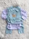 Conjunto baby menininho 3 PCs luva , macacão e calça