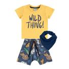 Conjunto Baby menino Safari com babador