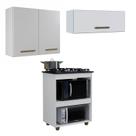 Conjunto Balcão para Cooktop 5 Bocas Aéreo 2 Portas e 1 Aéreo Basculante Conjunto Balcão para Cooktop 5 Bocas Aéreo 2 Portas e 1 Aéreo Basculante