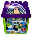 Conjunto Balde Blocos De Montar Mega Bloks Para Bebê E Criança - Toy Story Disney - 25 Peças - Peça Boneco Astronauta Buzz Lightyear - Mattel