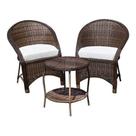 Conjunto Bali Fino 02 Poltronas + 01 Mesa de Centro Redonda - Duna Cru Conjunto Bali Fino 02 Poltronas + 01 Mesa de Centro Redonda - Duna Cru