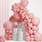 Conjunto Balloon Arch SCMDOTI de pelúcia dupla rosa com balões